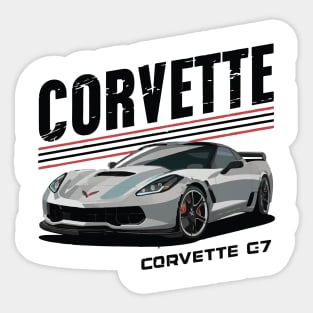 Corvette C7 Z06 JDM Drift Vintage Car Sticker